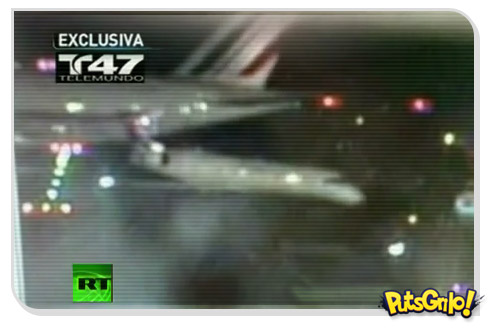 Avião gigante atropela jato em aeroporto de Nova York