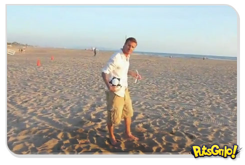 Beckham em vídeo viral da Pepsi na praia