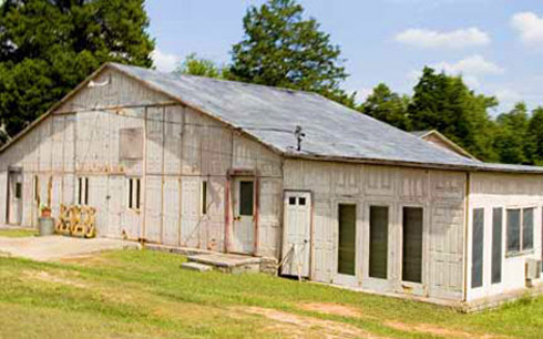 Casas feitas de material reciclado