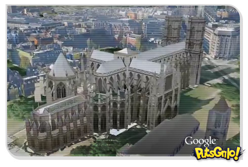 Google Earth mostra rota em 3D do casamento real