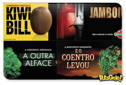 Propagandas criativas de frutas e verduras