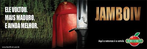 Propagandas criativas da Hortifruti