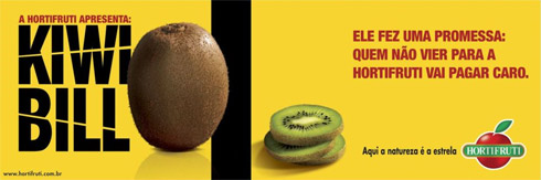 Propagandas criativas da Hortifruti