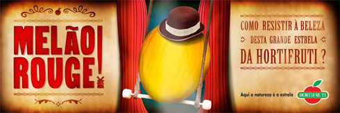 Propagandas criativas da Hortifruti