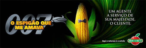 Propagandas criativas da Hortifruti