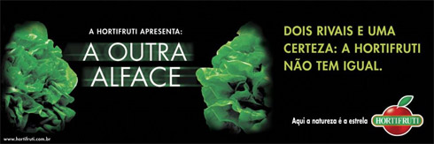 Propagandas criativas da Hortifruti