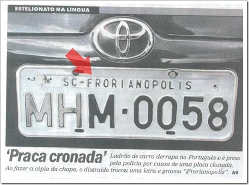 Placas com erros de português bizarros