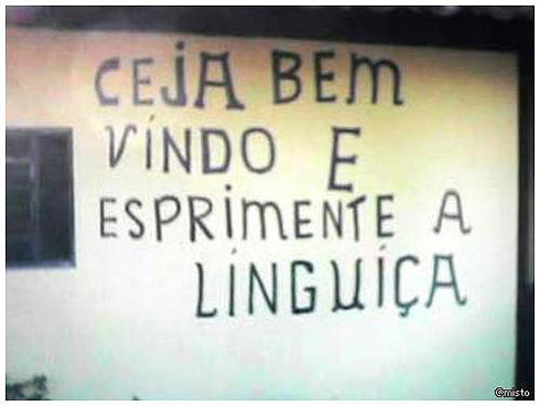 Placas com erros de português bizarros