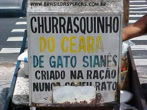 Placas com erros de português bizarros