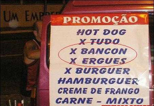 Placas com erros de português bizarros