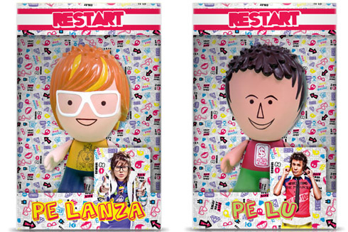 Banda Restart viram bonecos toy art