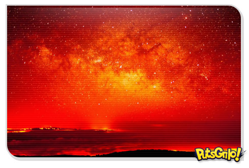 O movimento das estrelas em câmera acelerada