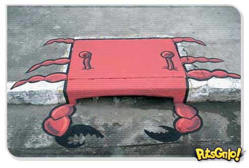 Arte de rua boeiros pintado
