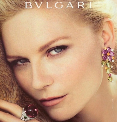 Kirsten Dunst para a nova campanha da Bulgari