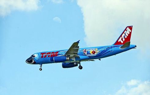 tam pinta avião de Blu o pássaro do filme rio