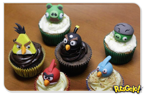 Angry Birds em Cupcakes