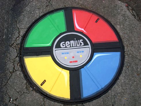 Arte de rua boeiros pintado