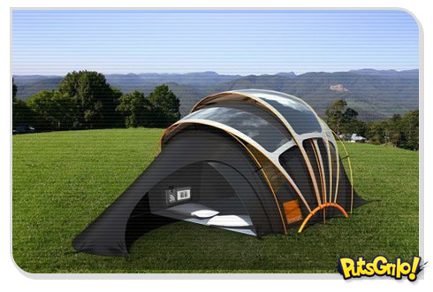 Barraca hi-tech para acampar em grande estilo