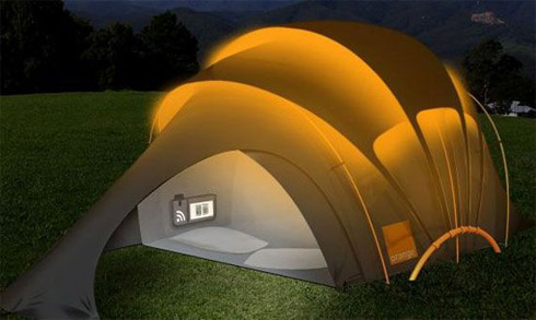 Barraca hi-tech para acampar em grande estilo