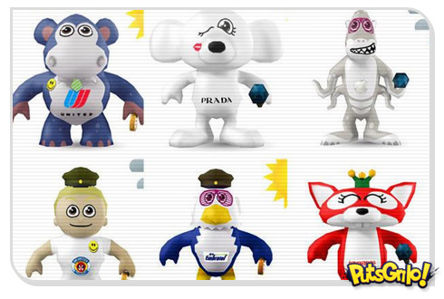 Bonecos 3D de marcas famosas