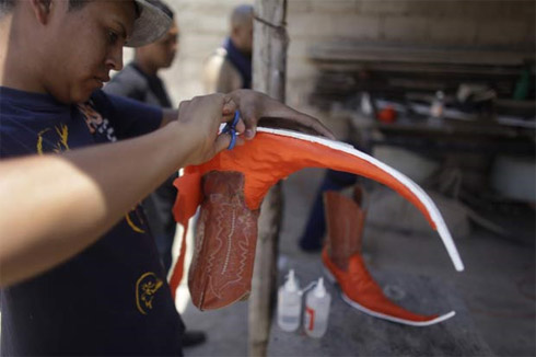 As bizarras botas bicudas mexicanas