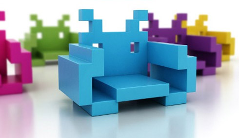 Cadeiras estilo Space Invaders