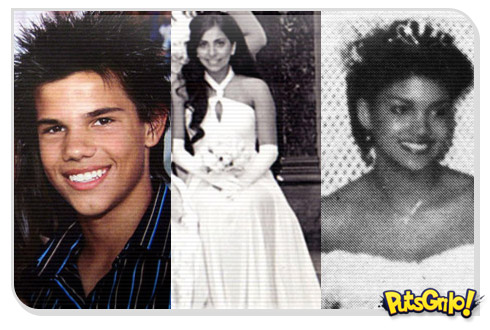 Celebridades em fotos de formatura