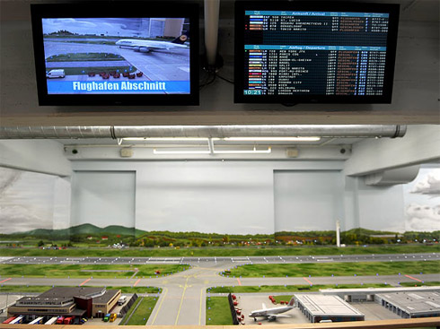 Aeroporto em miniatura na Alemanha