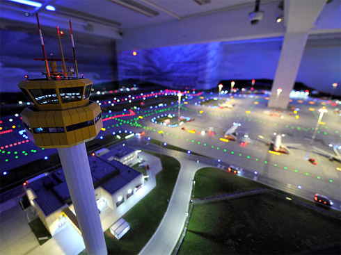 Aeroporto em miniatura na Alemanha