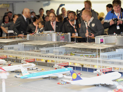 Aeroporto em miniatura na Alemanha