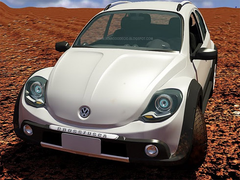 Fusca em releitura de design