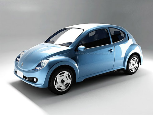 Fusca em releitura de design
