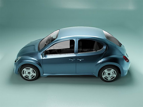 Fusca em releitura de design