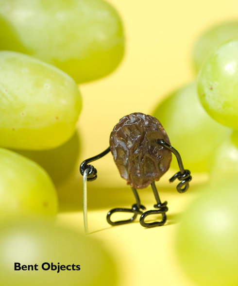 Arte com alimentos e objetos comuns
