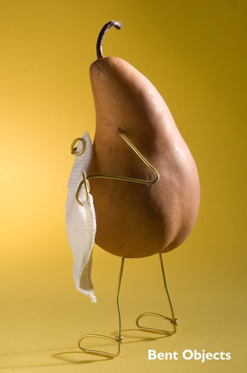 Arte com alimentos e objetos comuns