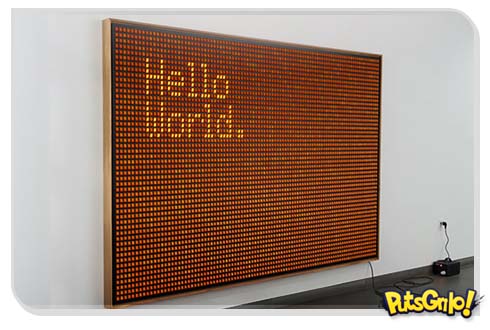 Artista usa interruptores de luz como tela de trabalho