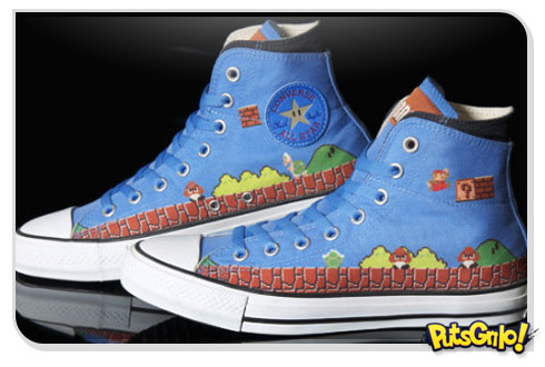Super Mario estampa tênis All Star