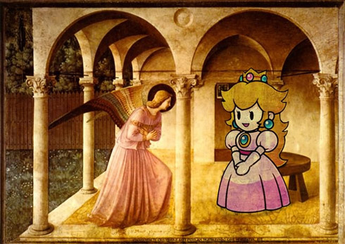 Personagens de video games em pinturas clássicas