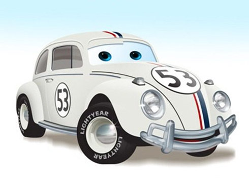Carros famosos do cinema em versões Pixar