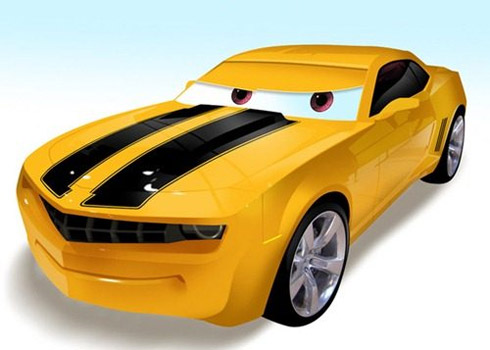 Carros famosos do cinema em versões Pixar