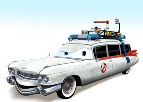 Carros famosos do cinema em versões Pixar