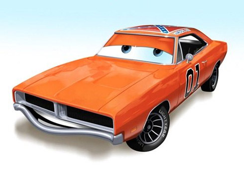 Carros famosos do cinema em versões Pixar