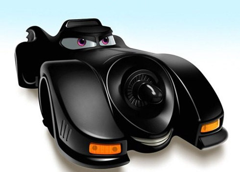 Carros famosos do cinema em versões Pixar