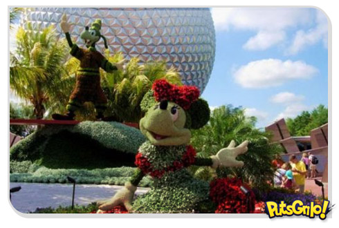 Disney: Personagens em esculturas de jardinagem