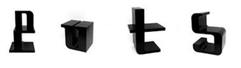 cadeiras em formato de letras ABChairs cadeiras em formato de letras ABChairs