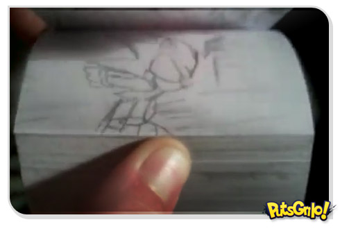 Sonic: Animação em Flipbook