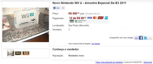 Vendedor Troll oferece Wii U no Mercado Livre