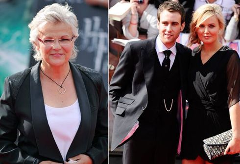 Julia Walters, a Molly Wesley, e Matthew Lewis, o Neville Longbottom
