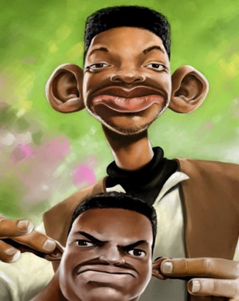 Celebridades em curiosas caricaturas