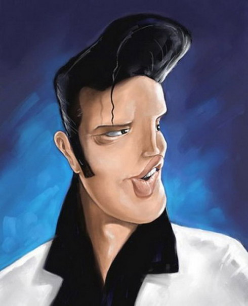 Celebridades em curiosas caricaturas